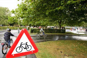 Fælledparken's traffic light playground is great for children to practice cycling and traffic rules Picture:Copenhagen Media Center.jpg