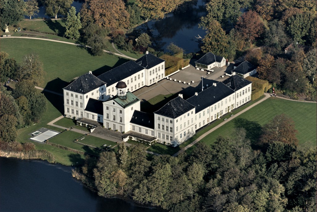 The beautiful location of Gråsten Slot and gardens in the countryside of South Jutland. Picture: Finn Christoffersen.