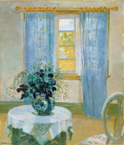 Anna Ancher -Interior with clematis(1913) Skagens Museum.