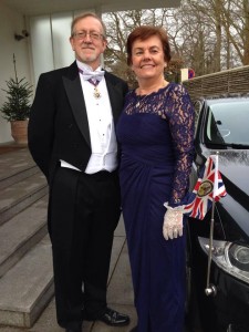British Ambassador Vivien Life and husband ready to meet the Danish Queen Margrethe