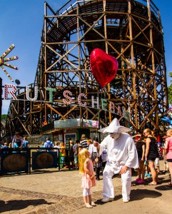 The funny character of Pjerrot (Pierrot in French) is a great attraction for children. Picture:PR